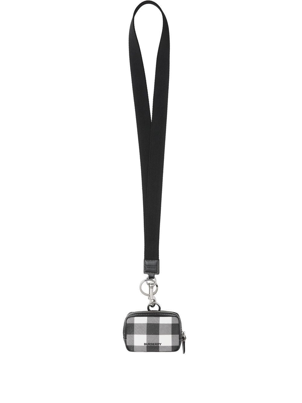 Burberry check-pattern lanyard pouch