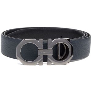 Ferragamo logo-plaque leather belt