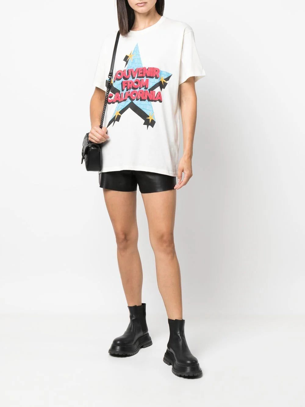 Gucci slogan star print T-shirt - Image 2