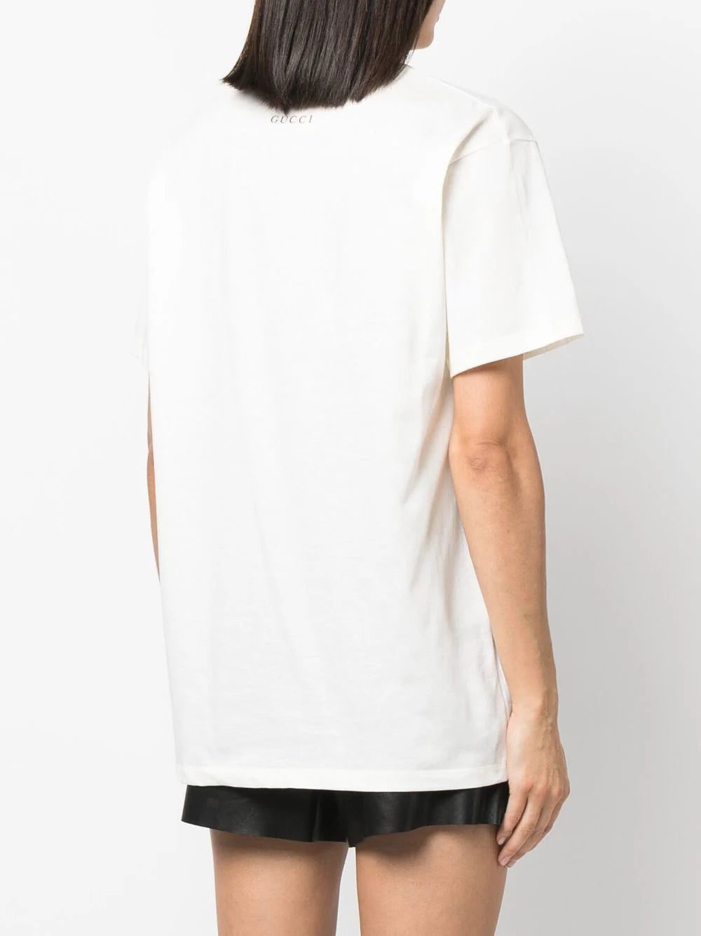 Gucci slogan star print T-shirt - Image 4