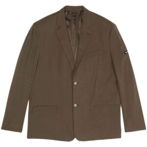 Balenciaga  wrinkled-detailing oversized blazer