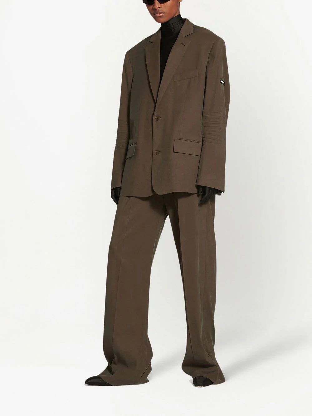 Balenciaga wrinkled-detailing oversized blazer - Image 2