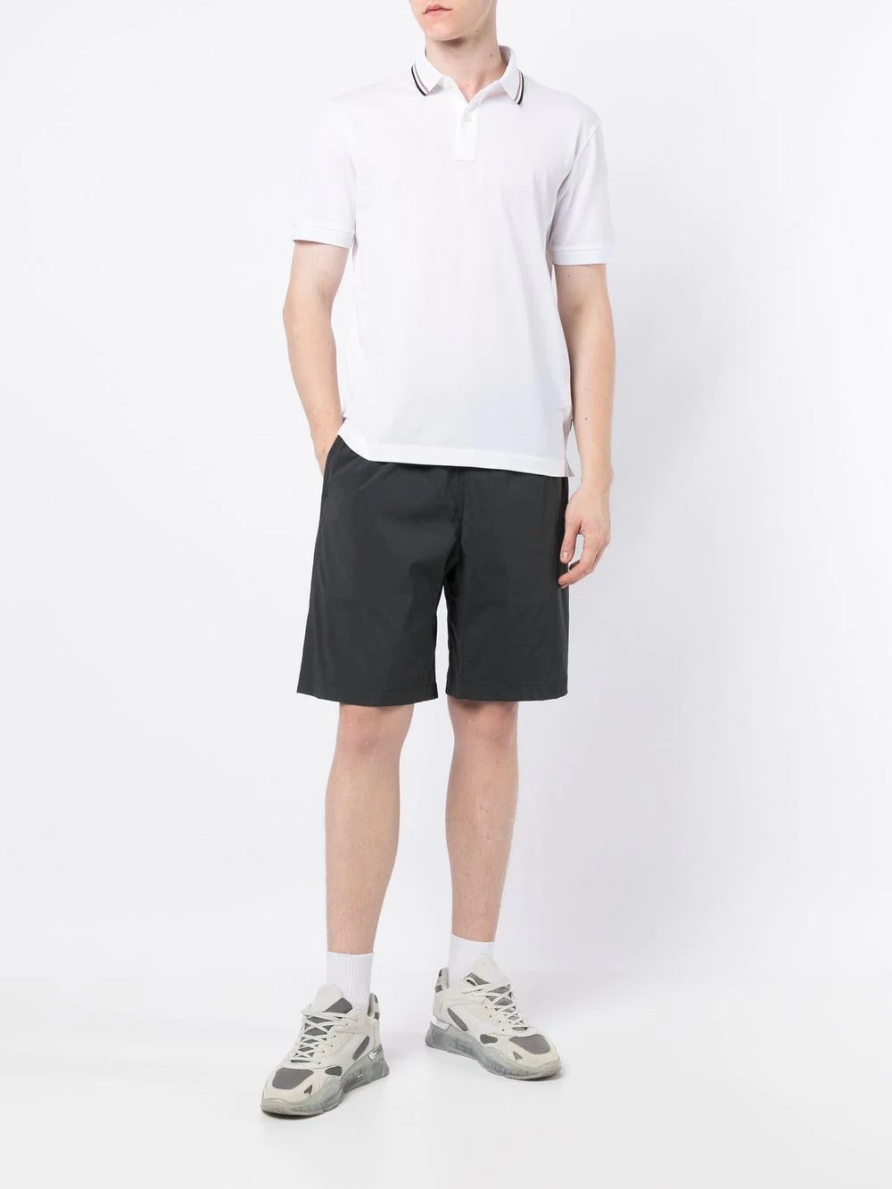 BOSS embossed-logo cotton polo shirt - Image 2