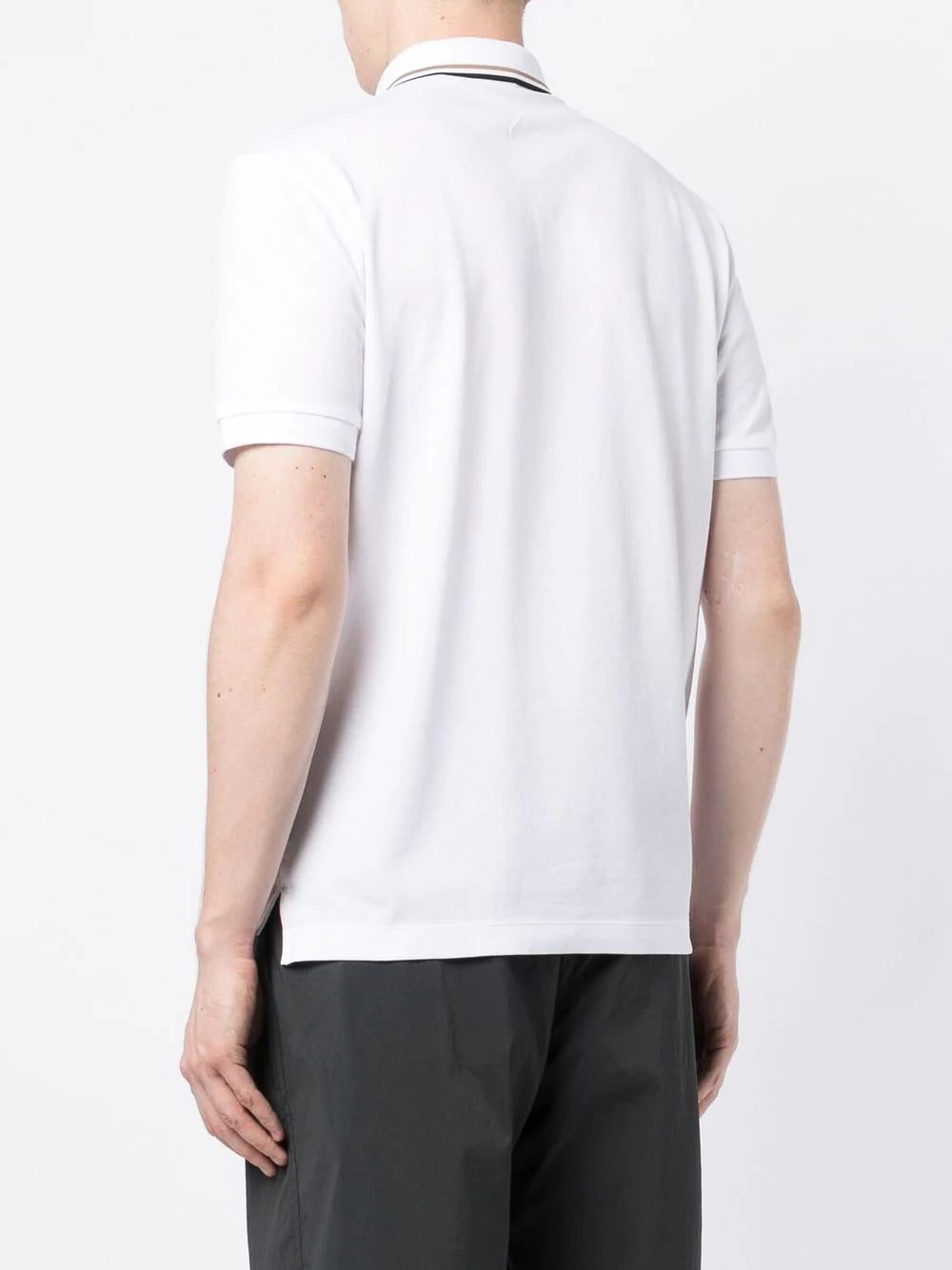 BOSS embossed-logo cotton polo shirt - Image 4