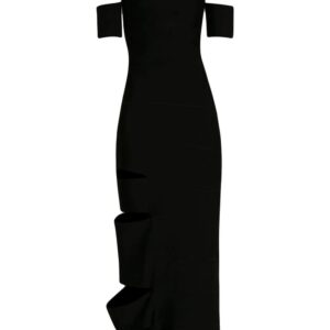 Alexander McQueen  cut-out one-shoulder dress