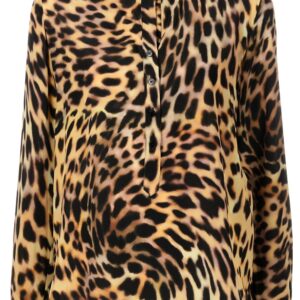 Stella McCartney  cheetah print silk shirt