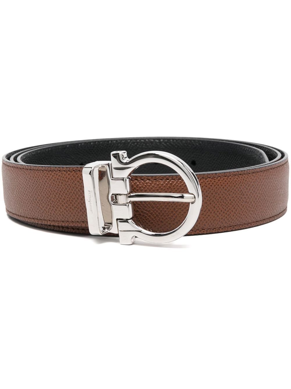 Ferragamo Gancini buckle leather belt