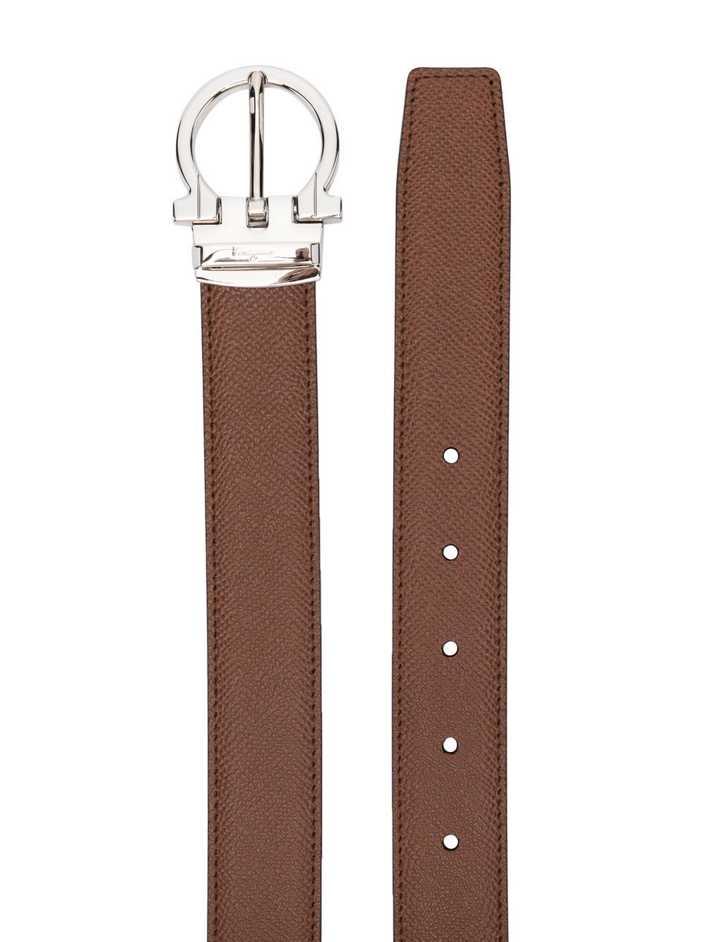 Ferragamo Gancini buckle leather belt - Image 2