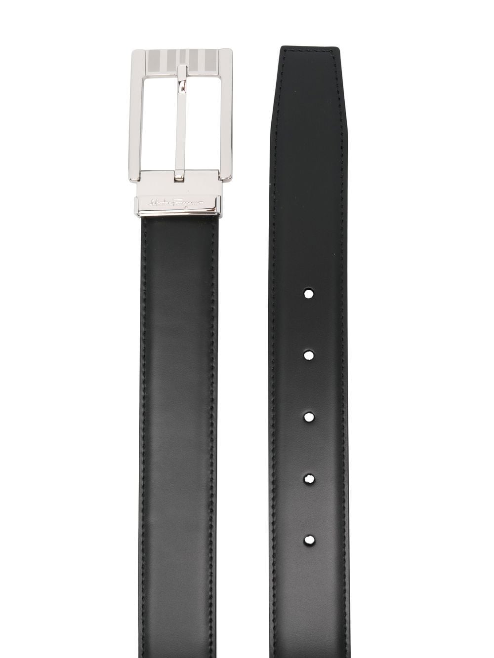 Ferragamo buckle-fastening leather belt - Image 2