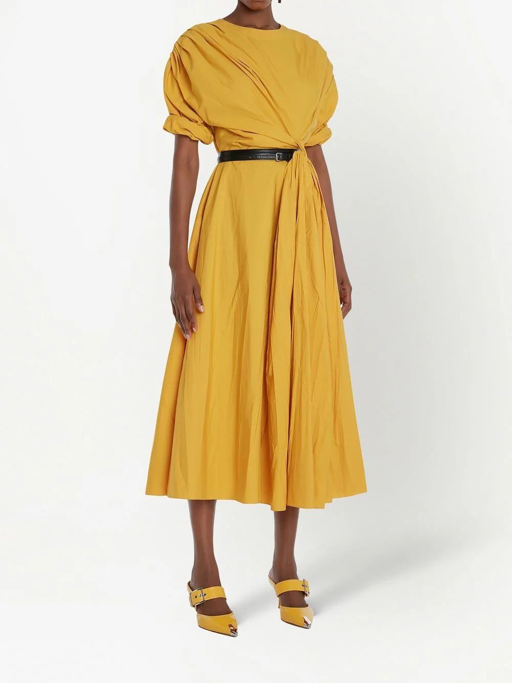 Alexander McQueen draped midi dress - Image 3