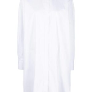 Alexander McQueen pleated poplin shirtdress