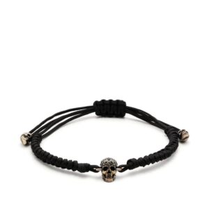 Alexander McQueen  skull-charm drawstring bracelet