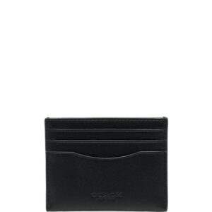 Coach logo-stamp leather cardholder