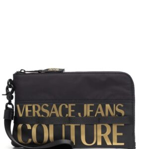 Versace Jeans Couture logo zipped wallet