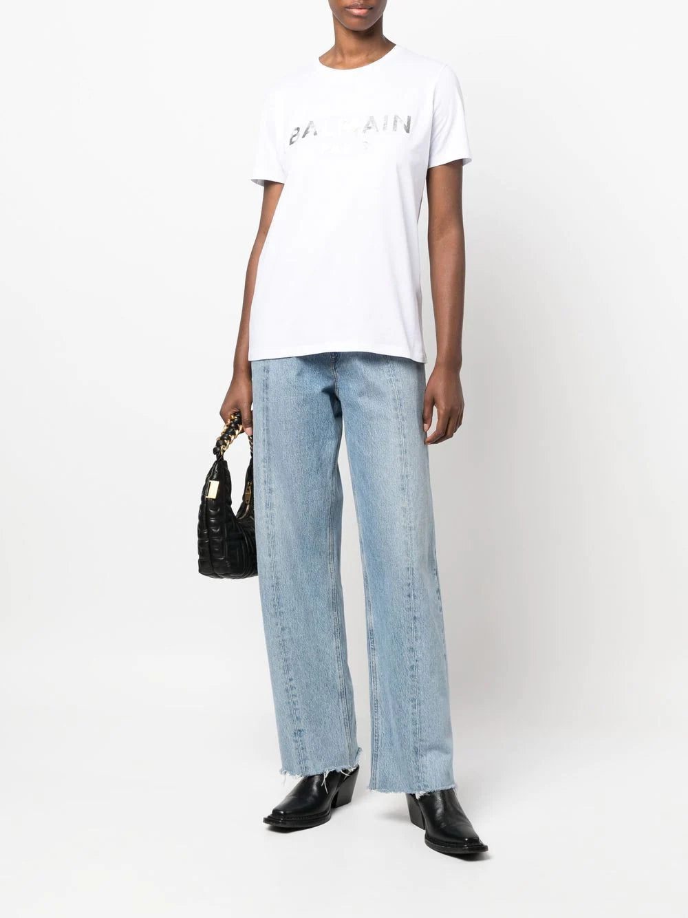 Balmain logo-print short-sleeve T-shirt - Image 2