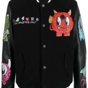 Philipp Plein patch-detail varsity jacket