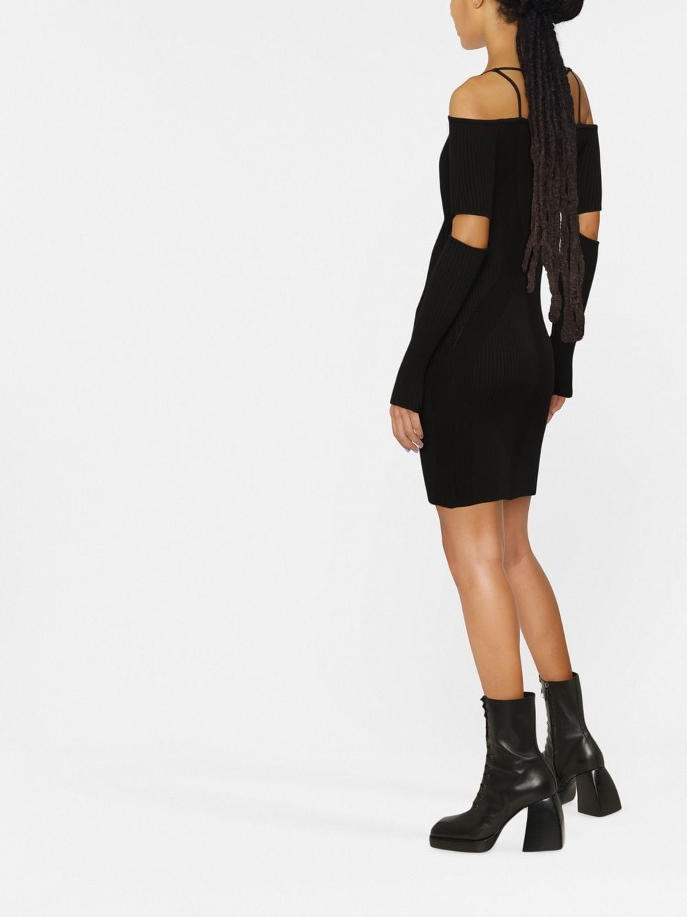 Philipp Plein cut-out ribbed mini dress - Image 3