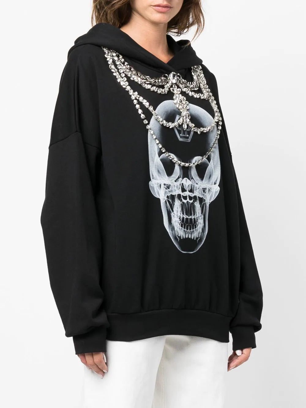 Philipp Plein X-Ray crystal-embellished hoodie - Image 3