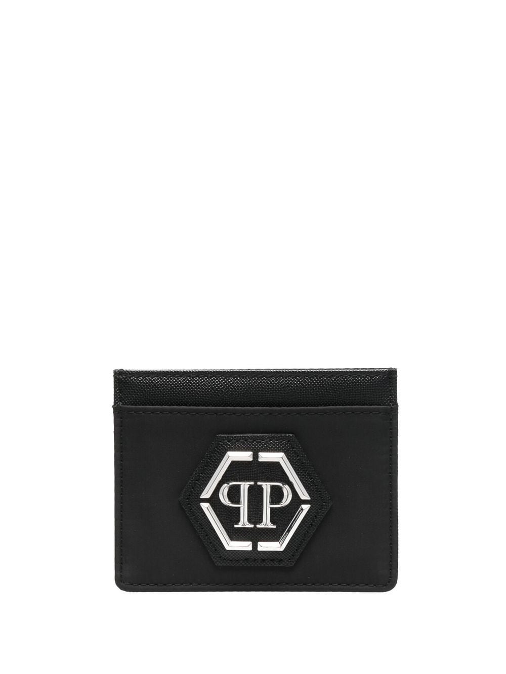 Philipp Plein Hexagon-plaque cardholder