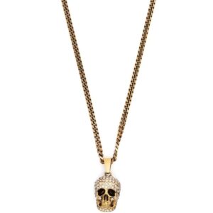 Alexander McQueen  Skull embellished charm necklace