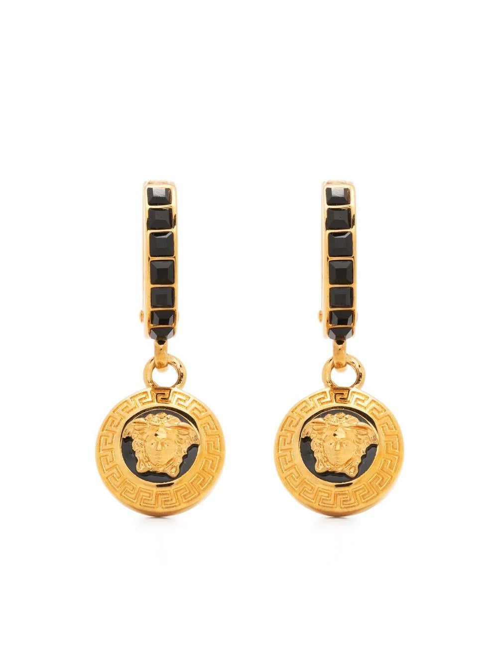 Versace Medusa-embellished hoop earrings