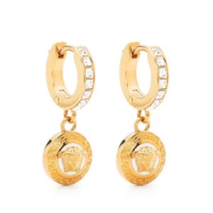 Versace Medusa-embellished hoop earrings