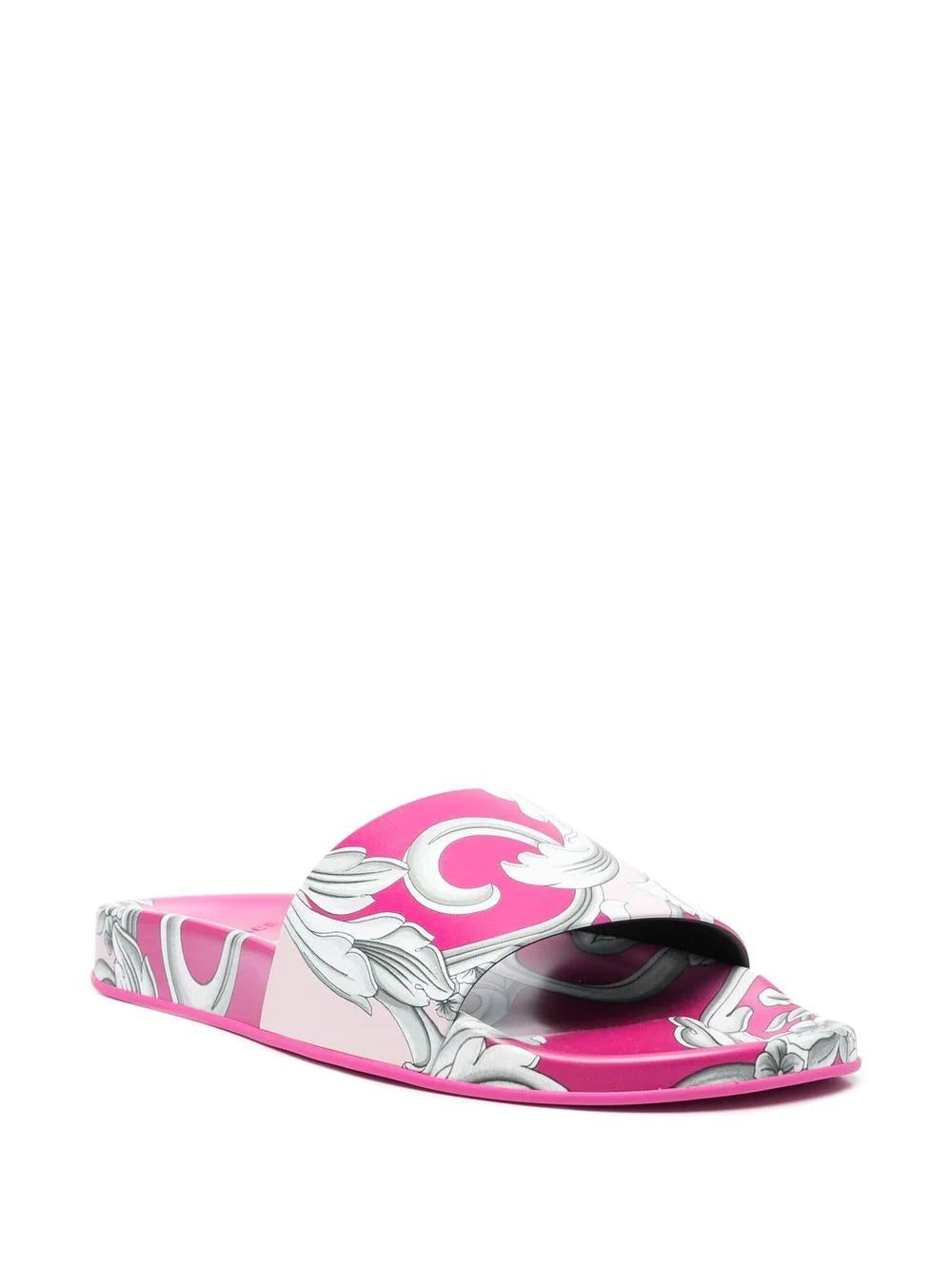 Versace Silver Baroque pool slides - Image 2