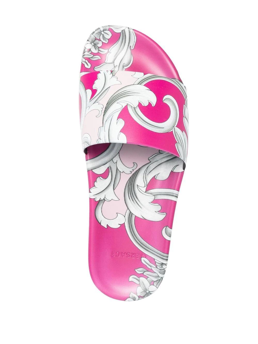 Versace Silver Baroque pool slides - Image 4