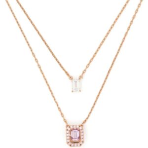 Swarovski  Millenia layered octagonal-cut necklace