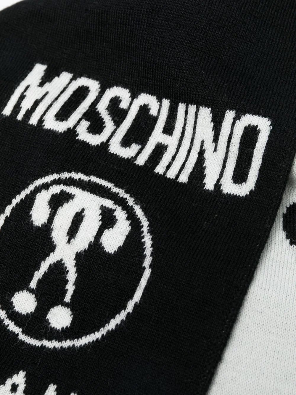 Moschino intarsia-knit wool-blend scarf - Image 2