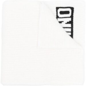 Moschino intarsia-logo knit scarf