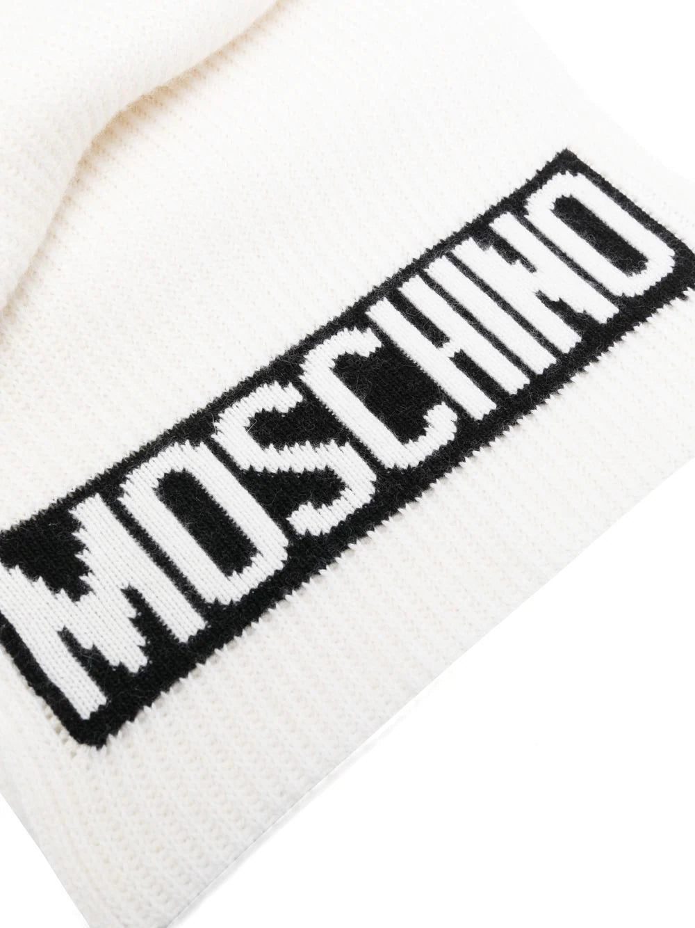 Moschino intarsia-logo knit scarf - Image 2