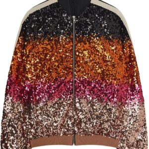 Palm Angels  show sequins bomber jacket