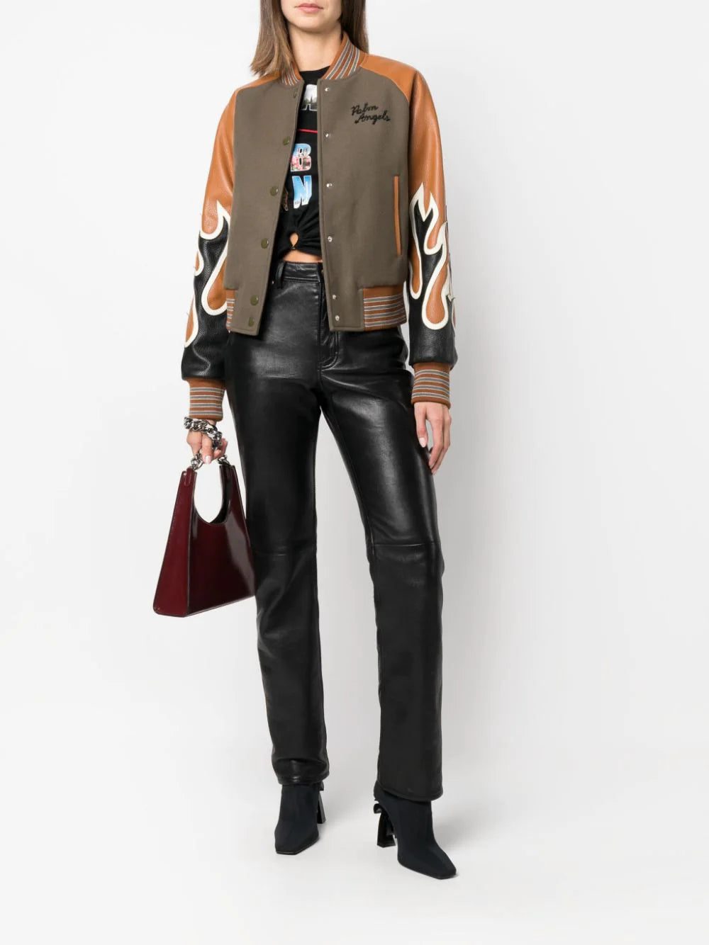 Palm Angels flame-print bomber jacket - Image 2