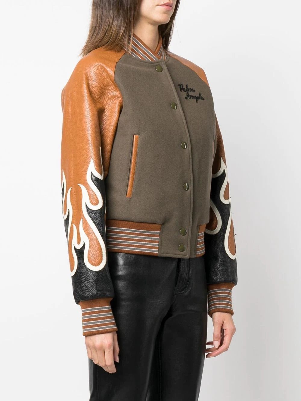 Palm Angels flame-print bomber jacket - Image 3