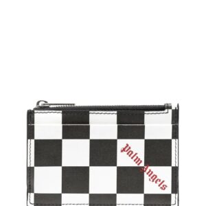 Palm Angels Damier check print cardholder