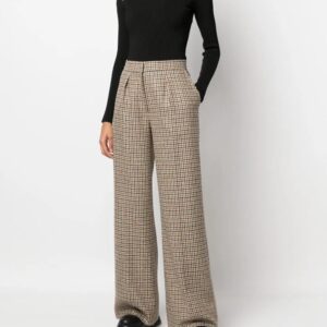Palm Angels checked wide-leg trousers