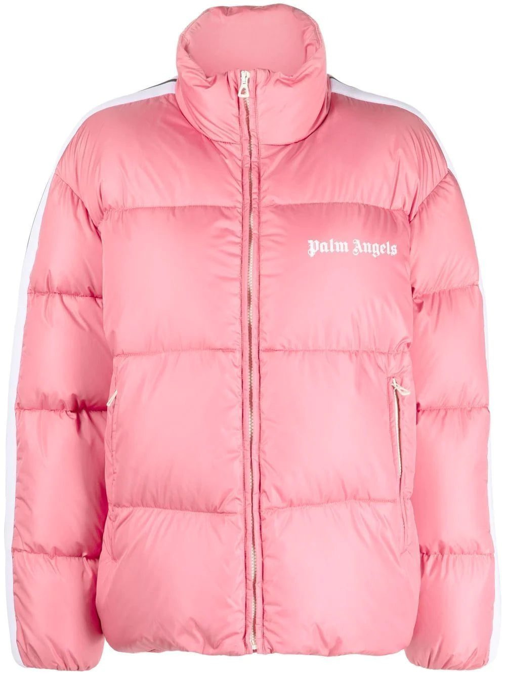 Palm Angels side-stripe puffer jacket
