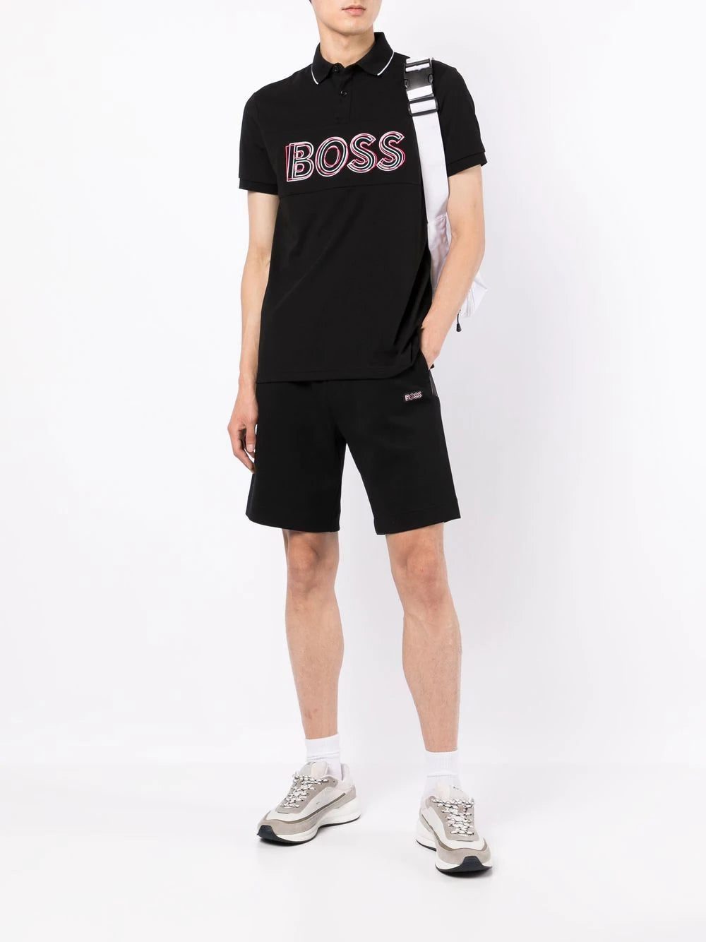 BOSS logo-embroidered polo shirt - Image 2
