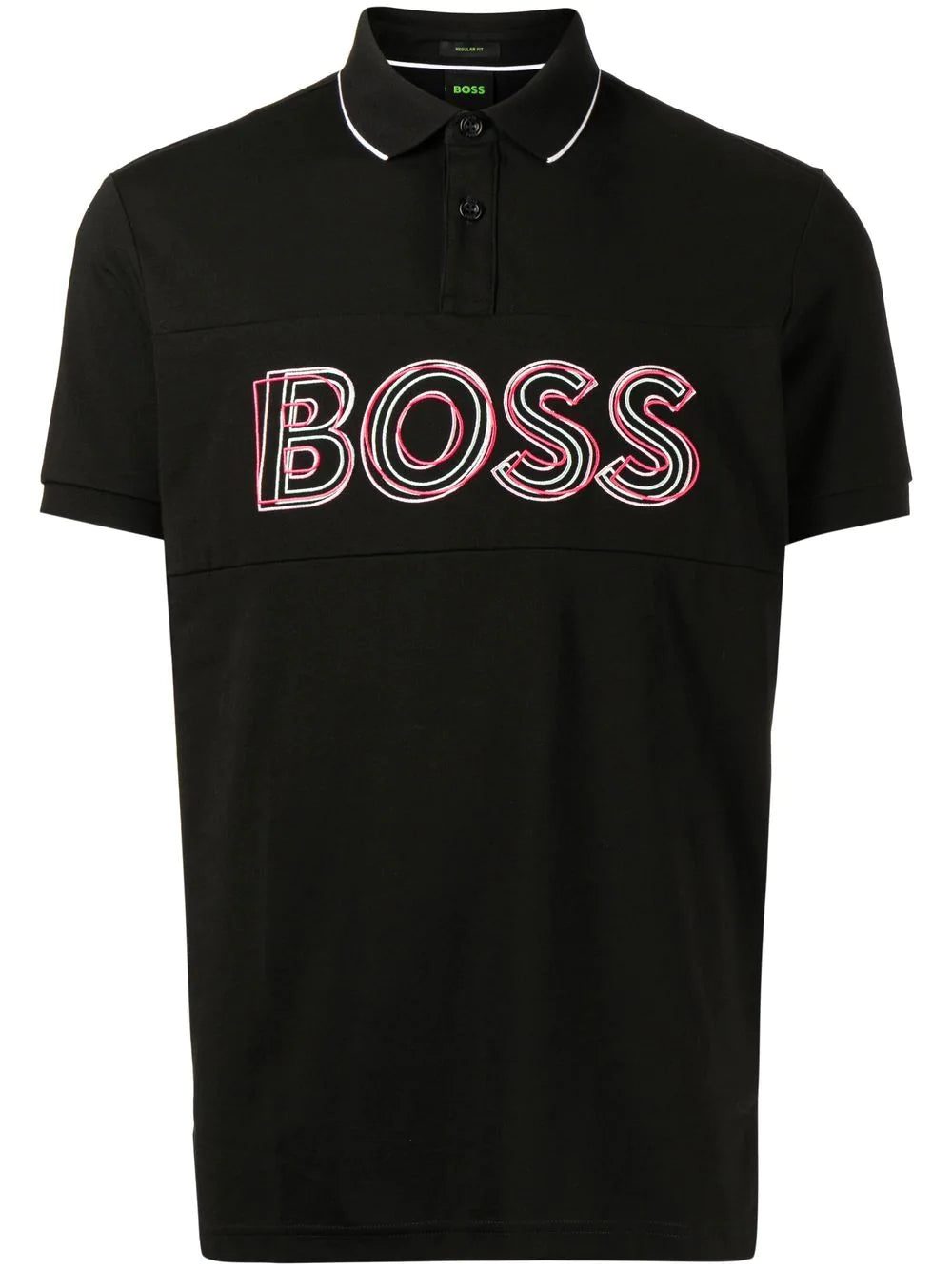BOSS logo-embroidered polo shirt