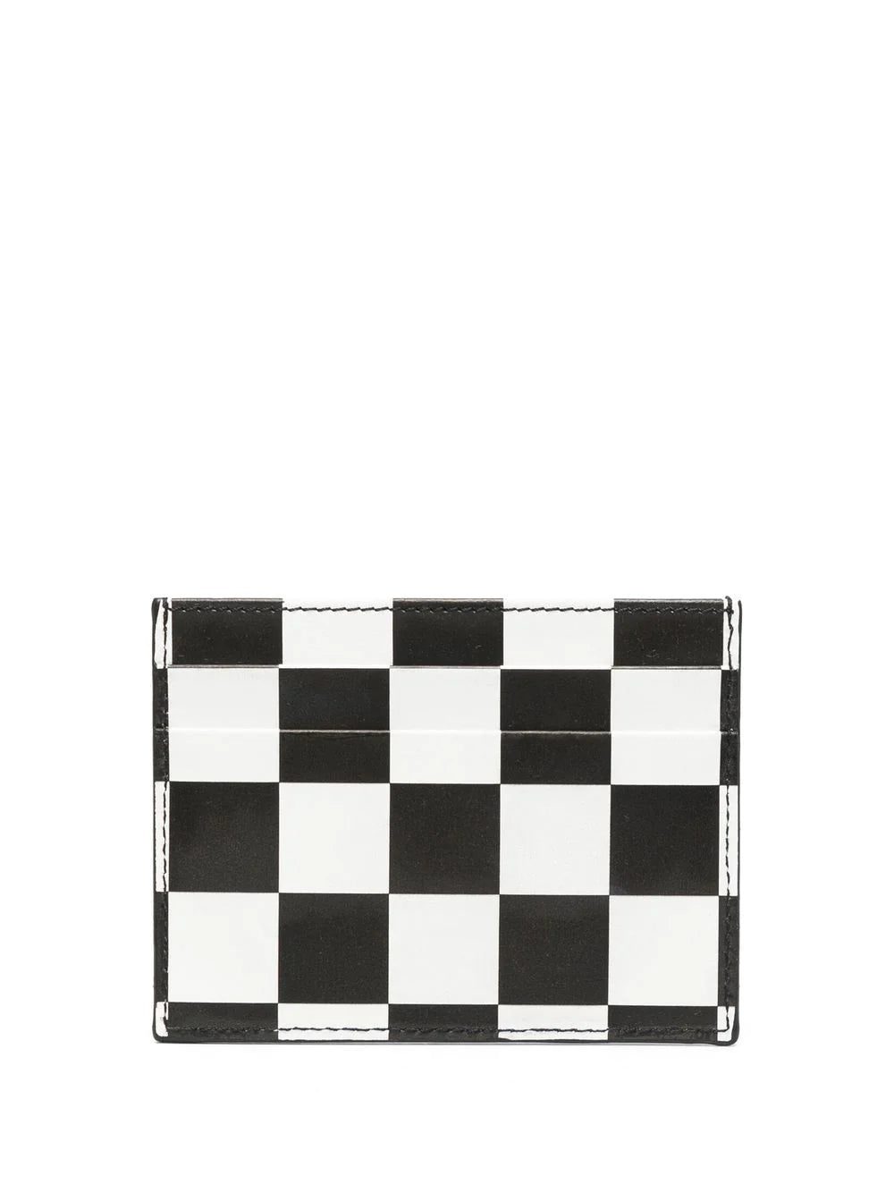 Palm Angels chequered-print leather cardholder - Image 2