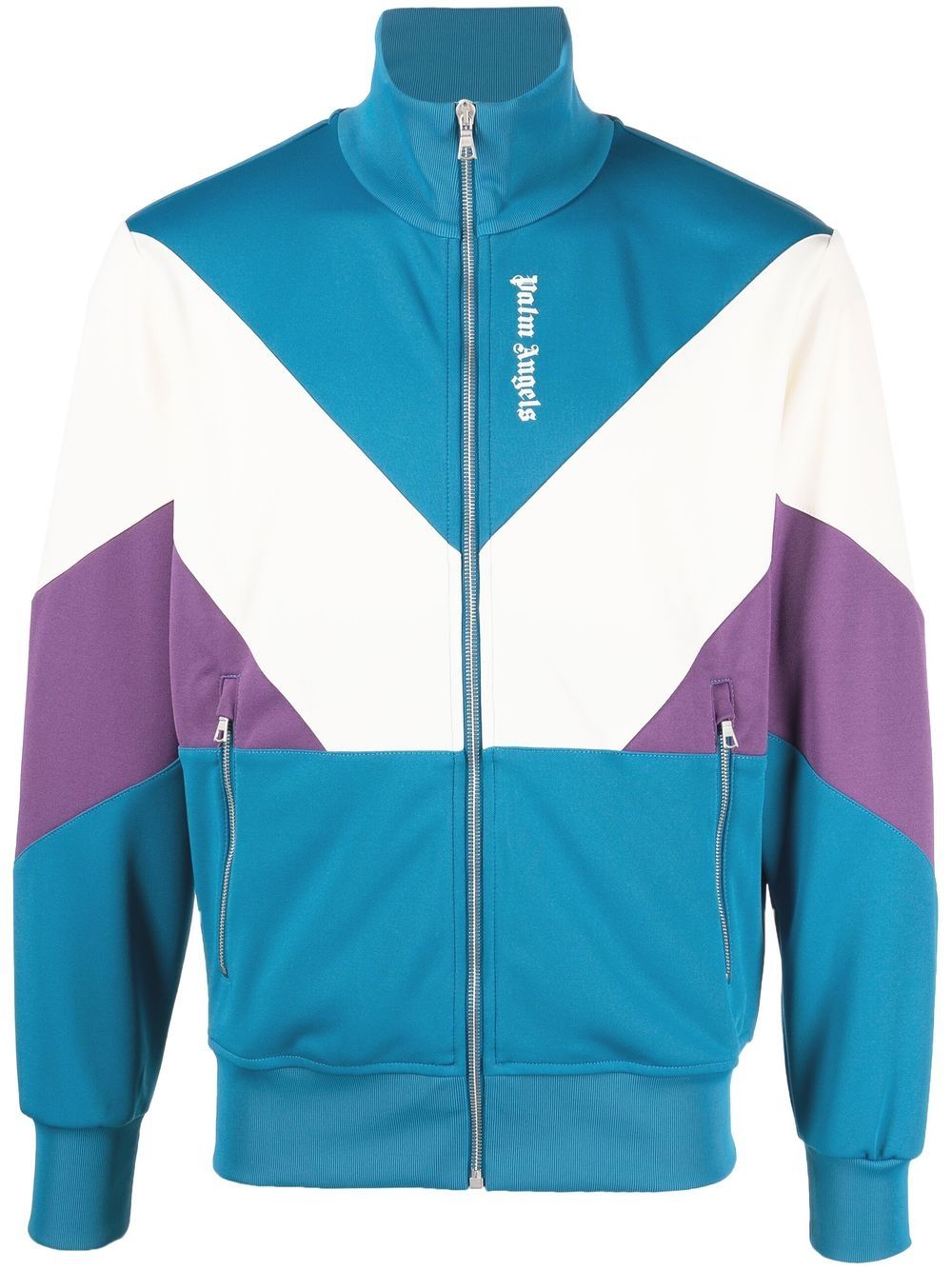 Palm Angels colour-block track jacket