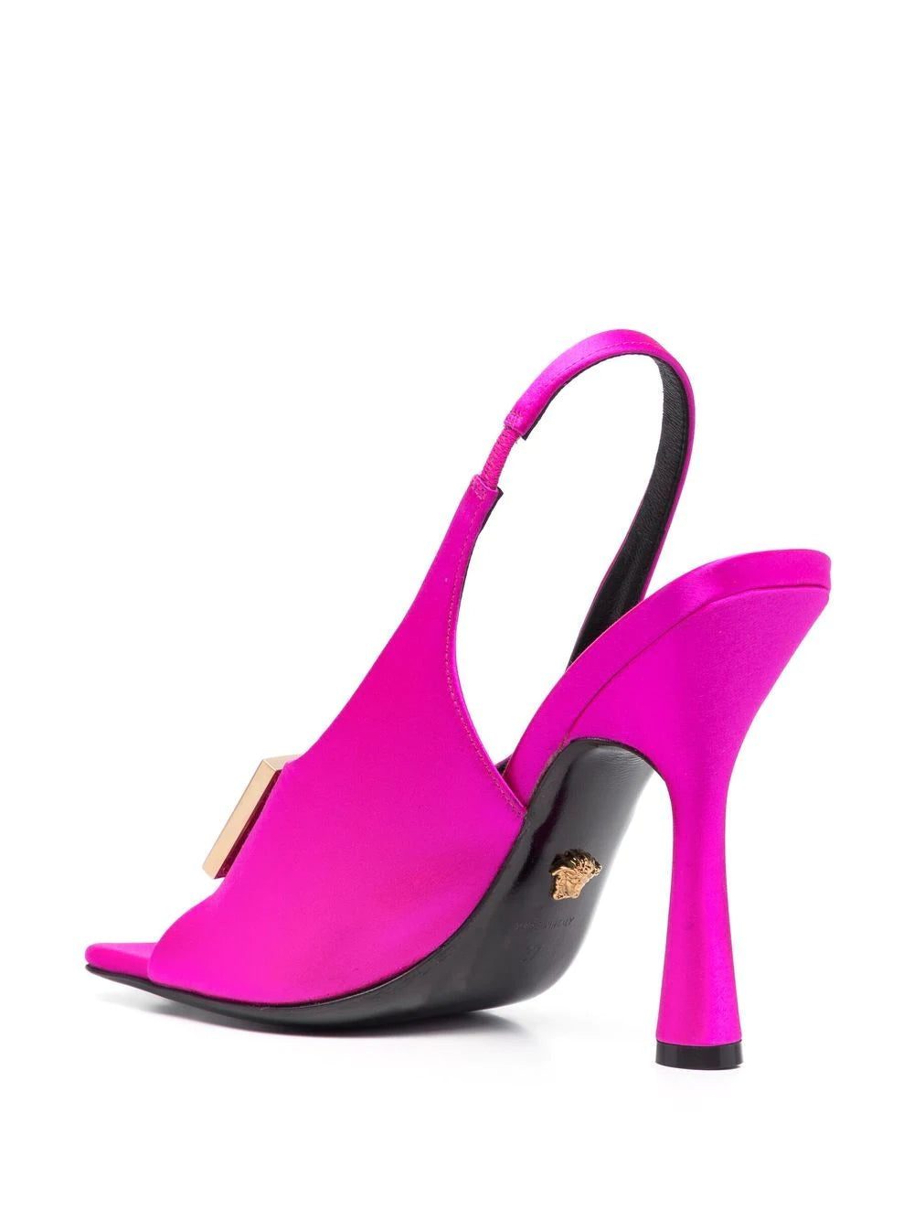 Versace medusa-plaque slingback sandals - Image 3