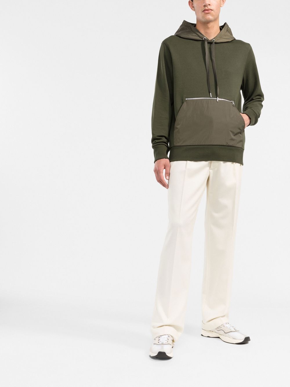 Moncler panelled cotton hoodie - Image 2