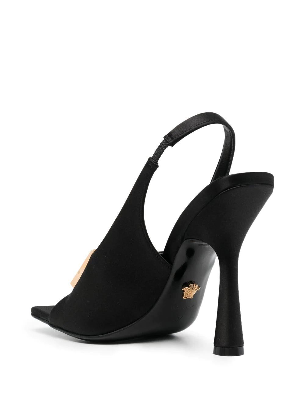 Versace medusa-plaque slingback sandals - Image 3