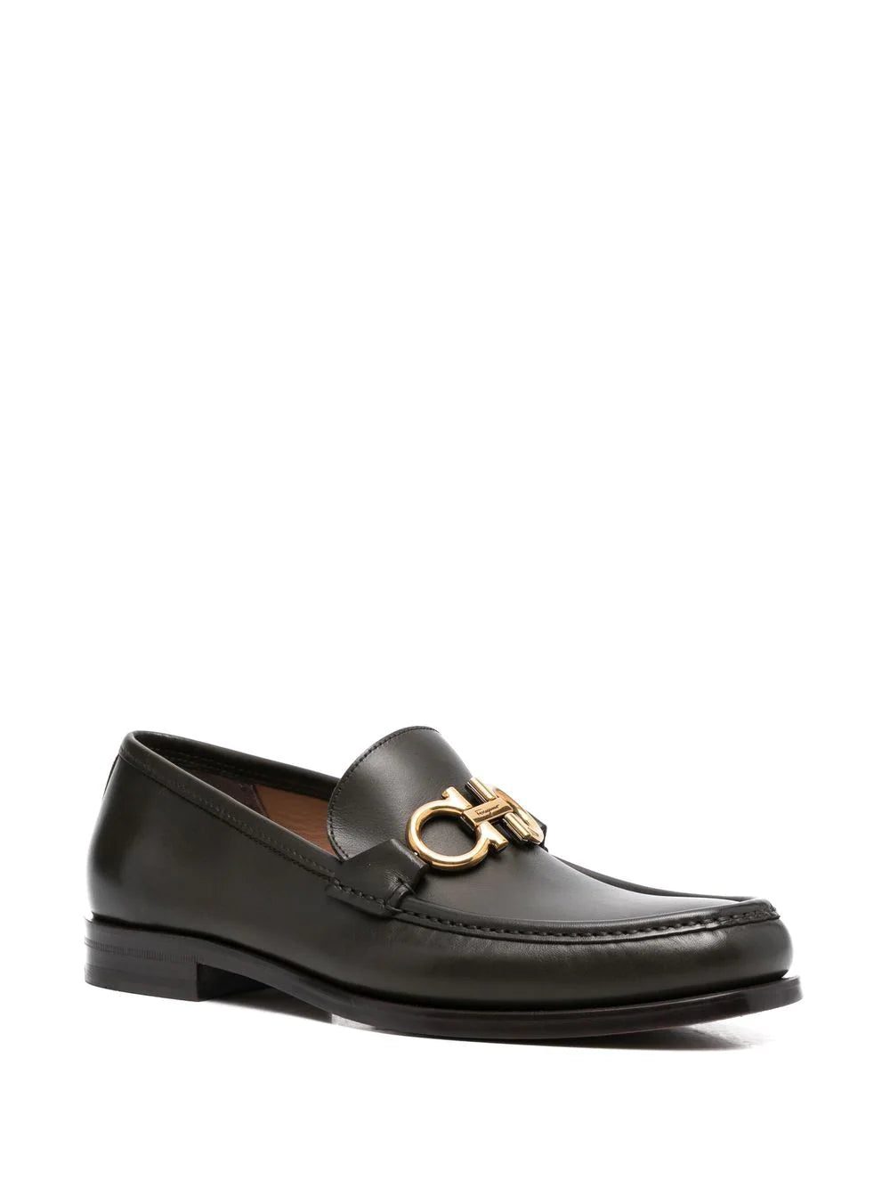 Ferragamo gancini-buckle leather loafers - Image 2