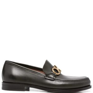 Ferragamo  gancini-buckle leather loafers