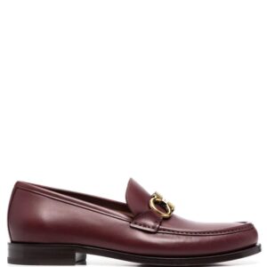Ferragamo  Gancini plaque loafers