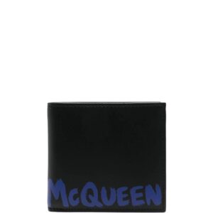 Alexander McQueen logo-print bi-fold wallet