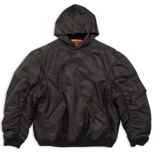 Balenciaga  oversized-cut bomber hoodie